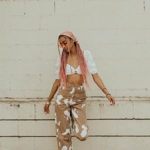 12th Tribe White Crop Top